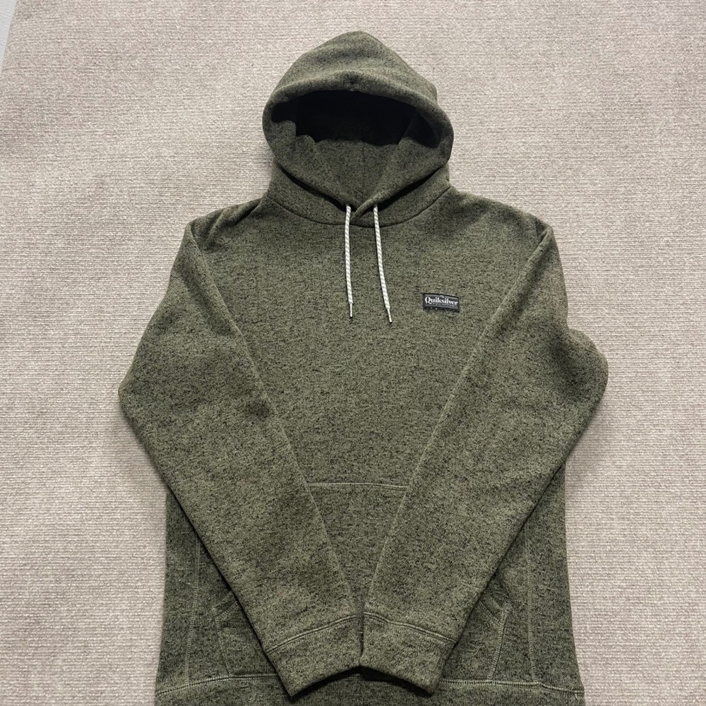QuikSilver Green Keller Hoodie Men's Large - Picture 3 of 10
